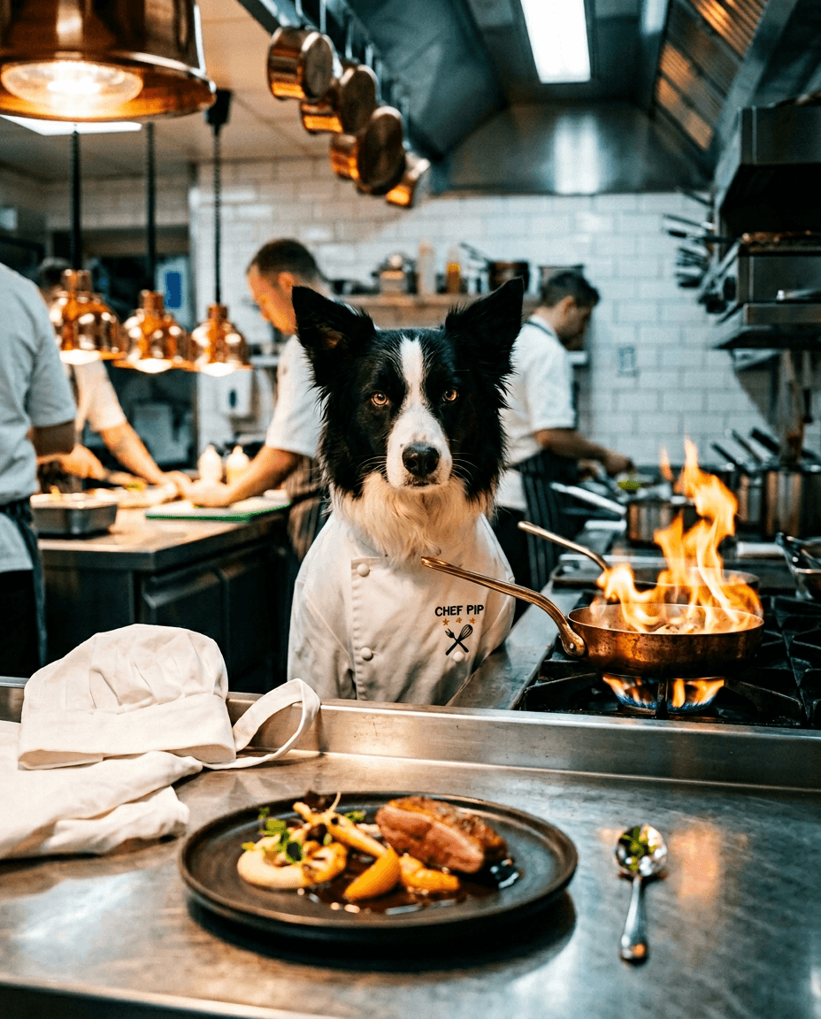 Portrait Chef etoile d'un chien